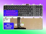 Клавиатура для ноутбука MSI MS-1683 Black US